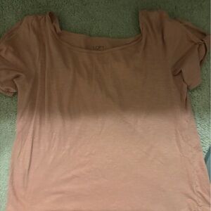 Twisted cold shoulder shirt